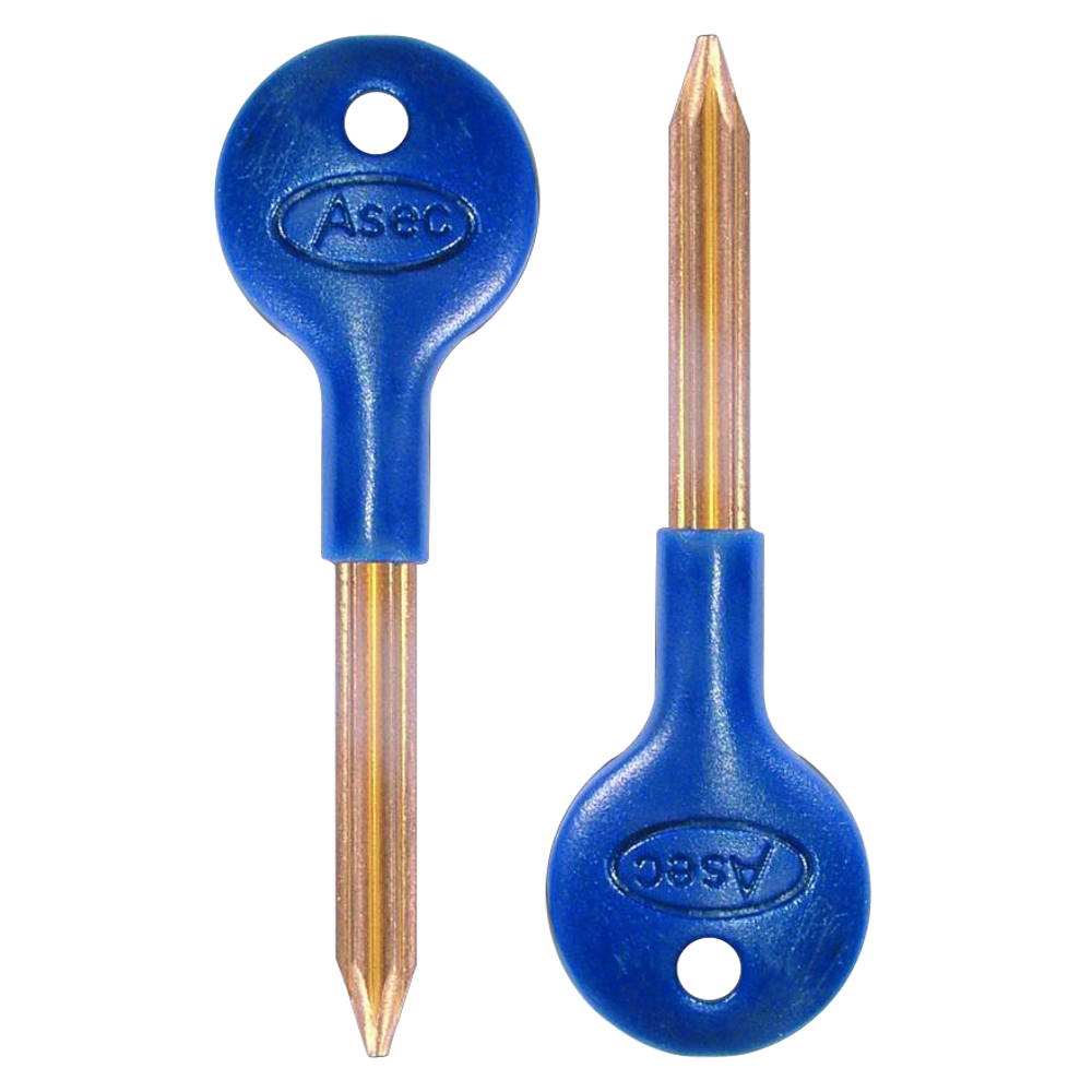 ASEC Door Security Rack Bolt Key - 35mm - Qty 2