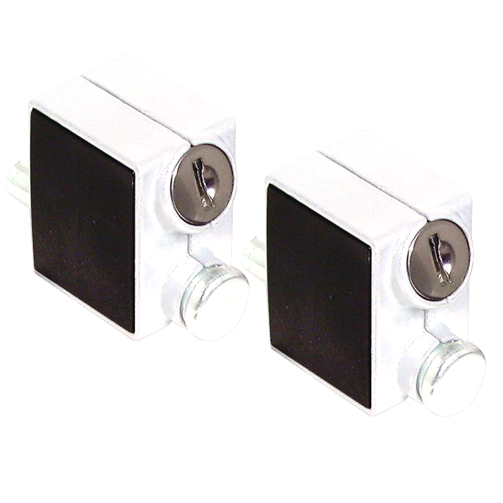 ASEC Patio Lock - WH KA Pair Visi