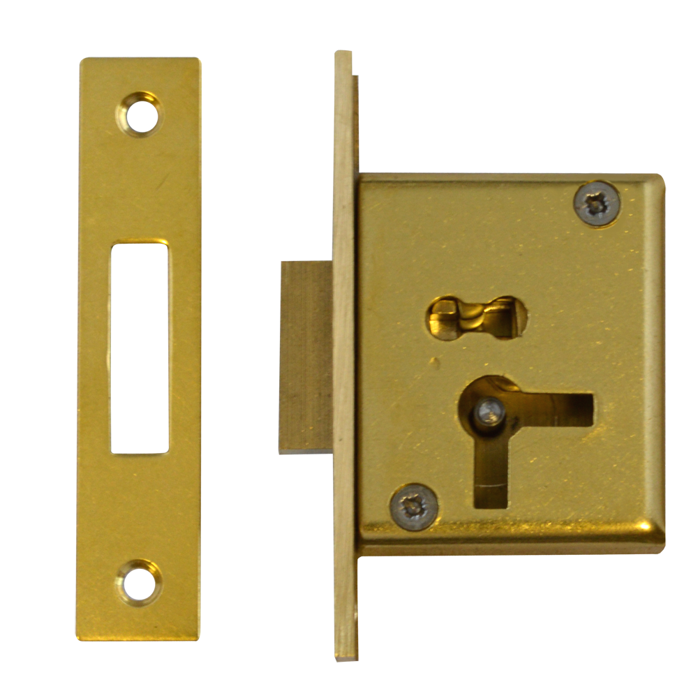 ASEC 15 4 Lever Cut Cupboard Lock - 50mm SB KD LH Visi