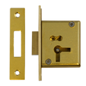 ASEC 15 4 Lever Cut Cupboard Lock - 64mm SB KD LH Visi