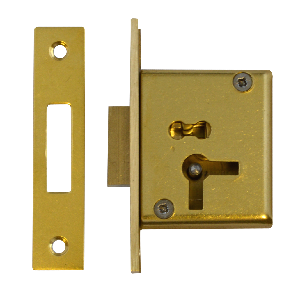 ASEC 15 4 Lever Cut Cupboard Lock - 64mm SB KD LH Visi