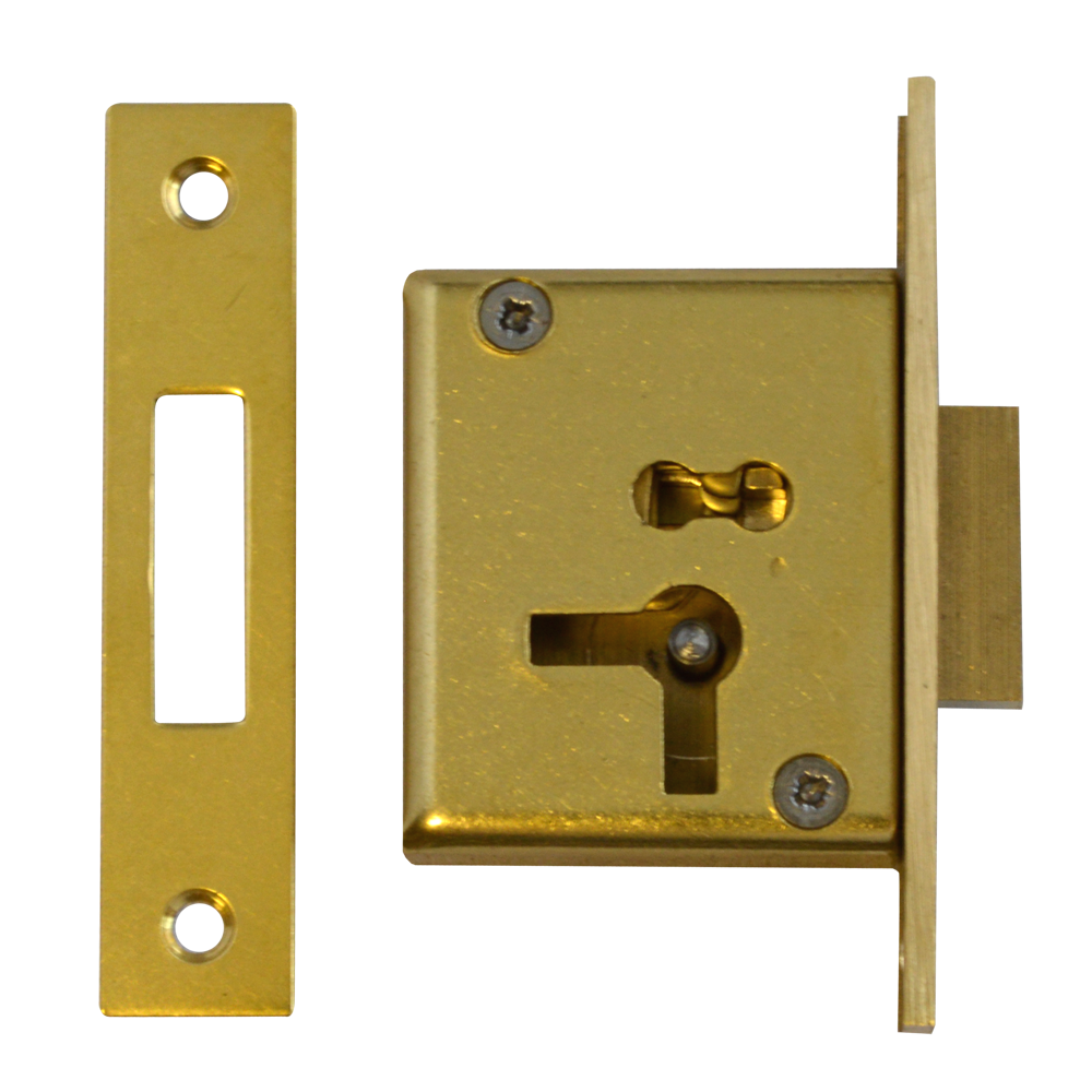ASEC 15 4 Lever Cut Cupboard Lock - 64mm SB KD RH Visi