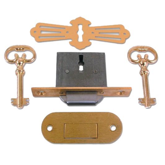 ASEC 185 2 Lever Desklock - 82mm SB KD Visi