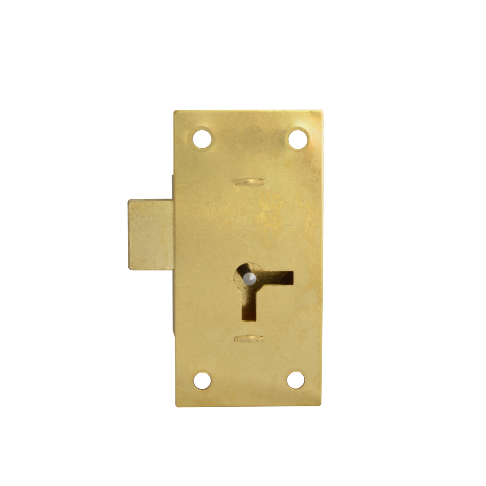 ASEC 100 1 Lever Straight Cupboard Lock - 38mm SB KA Visi