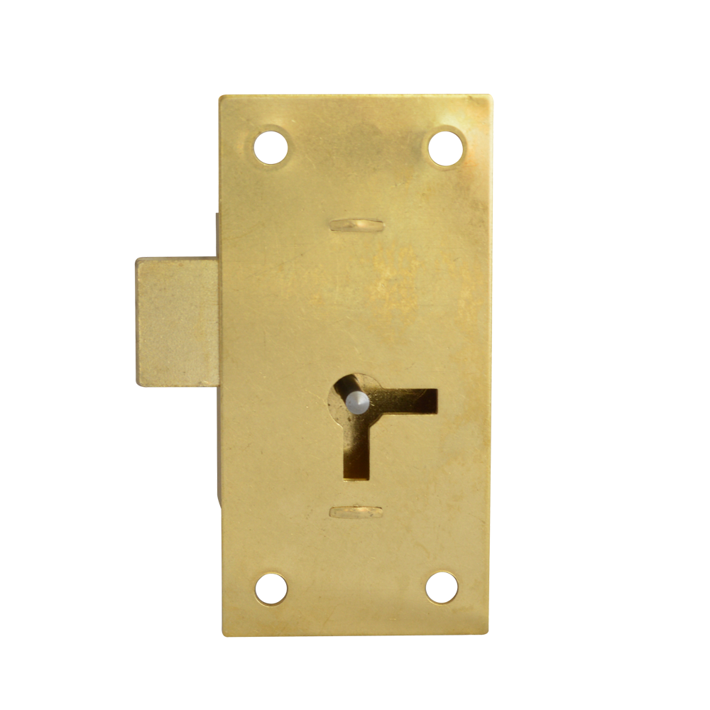 ASEC 100 1 Lever Straight Cupboard Lock - 64mm SB KA Visi