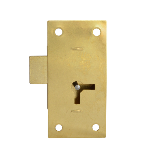 ASEC 100 1 Lever Straight Cupboard Lock - 64mm SB KA Visi