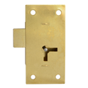 ASEC 100 1 Lever Straight Cupboard Lock - 75mm SB KA Visi