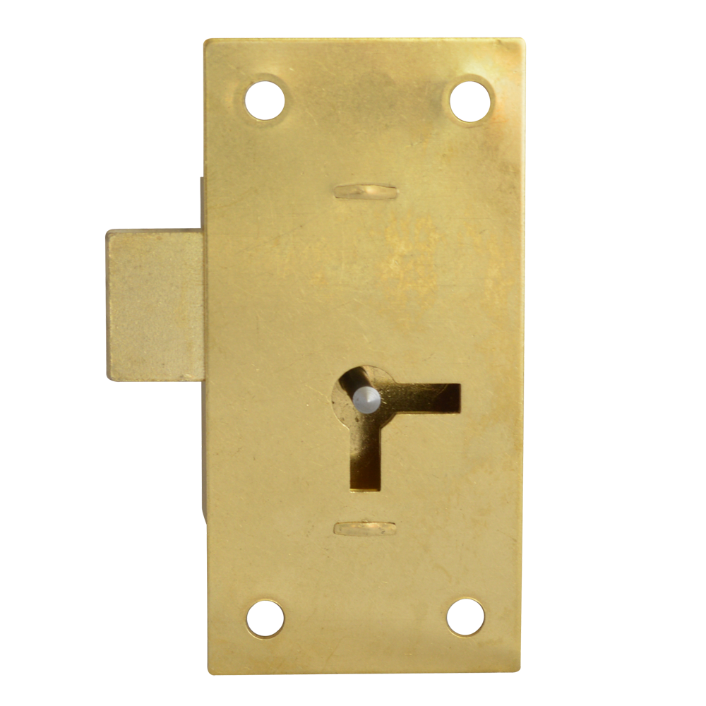 ASEC 100 1 Lever Straight Cupboard Lock - 75mm SB KA Visi