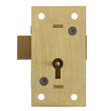 ASEC 36 2 Lever Straight Cupboard Lock - 50mm SB KA Visi