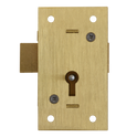 ASEC 36 2 Lever Straight Cupboard Lock - 64mm SB KA Visi