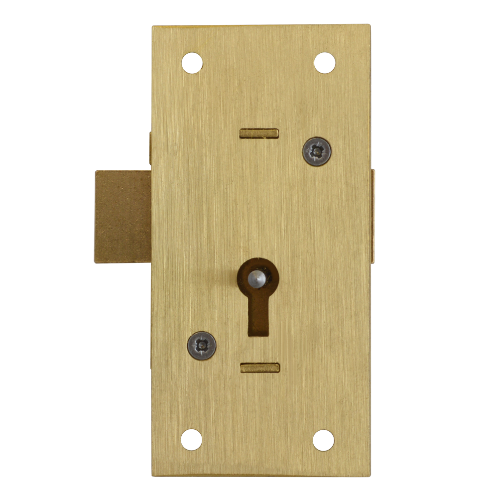 ASEC 36 2 Lever Straight Cupboard Lock - 75mm SB KA Visi