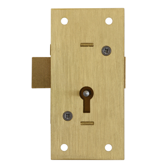 ASEC 36 2 Lever Straight Cupboard Lock - 75mm SB KD Visi