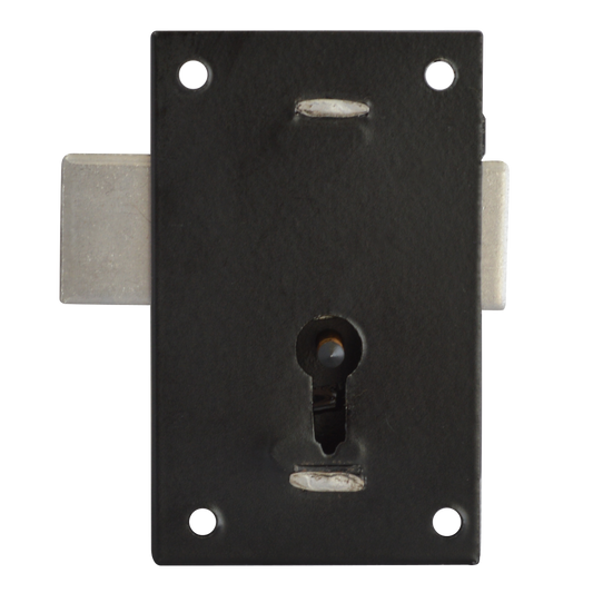 ASEC 150 1 Lever Straight Cupboard Lock - 67mm BLK KA Visi