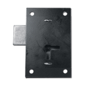 ASEC 155 1 Lever Straight Cupboard Lock - 89mm BLK KA Visi
