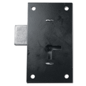 ASEC 155 1 Lever Straight Cupboard Lock - 102mm BLK KA Visi