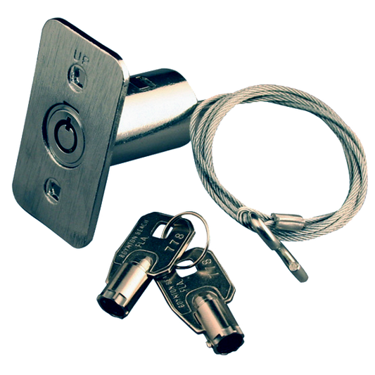 ASEC Garage Door Emergency Release - Chrome