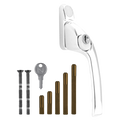 CHAMELEON Adaptable Multi Spindle Offset Window Espag Handle - White - RH