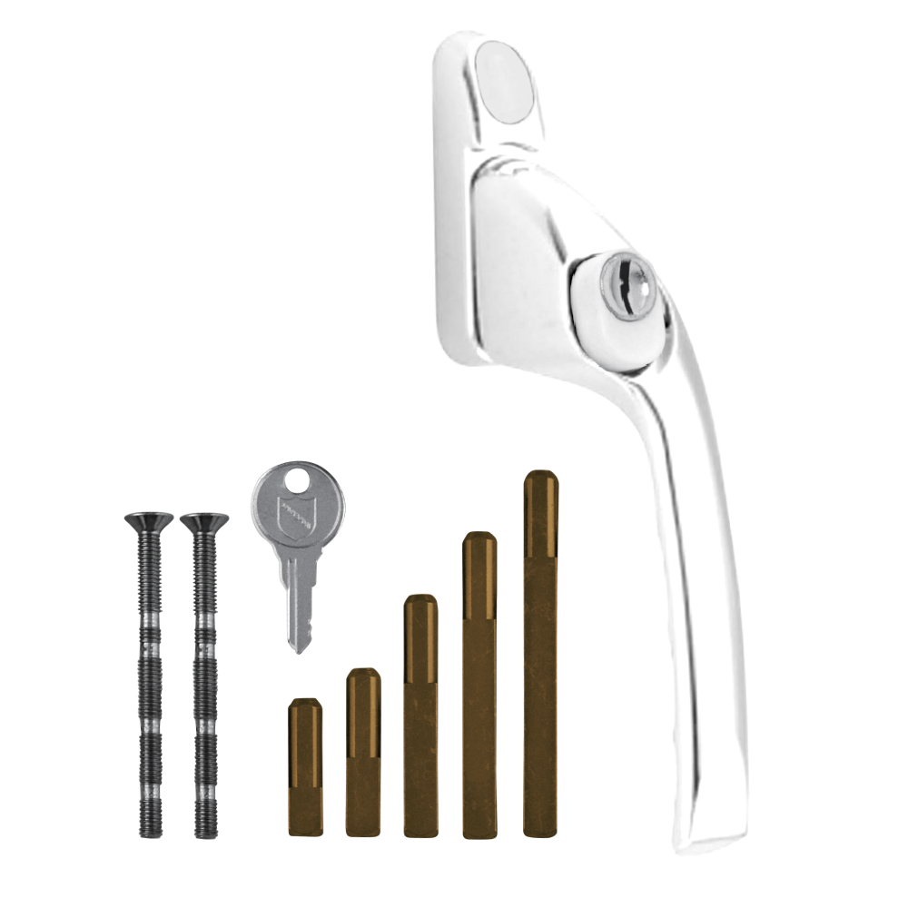 CHAMELEON Adaptable Multi Spindle Offset Window Espag Handle - White - RH