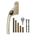 CHAMELEON Adaptable Multi Spindle Offset Window Espag Handle - Polished Brass - LH
