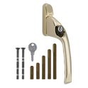 CHAMELEON Adaptable Multi Spindle Offset Window Espag Handle - Polished Brass - RH
