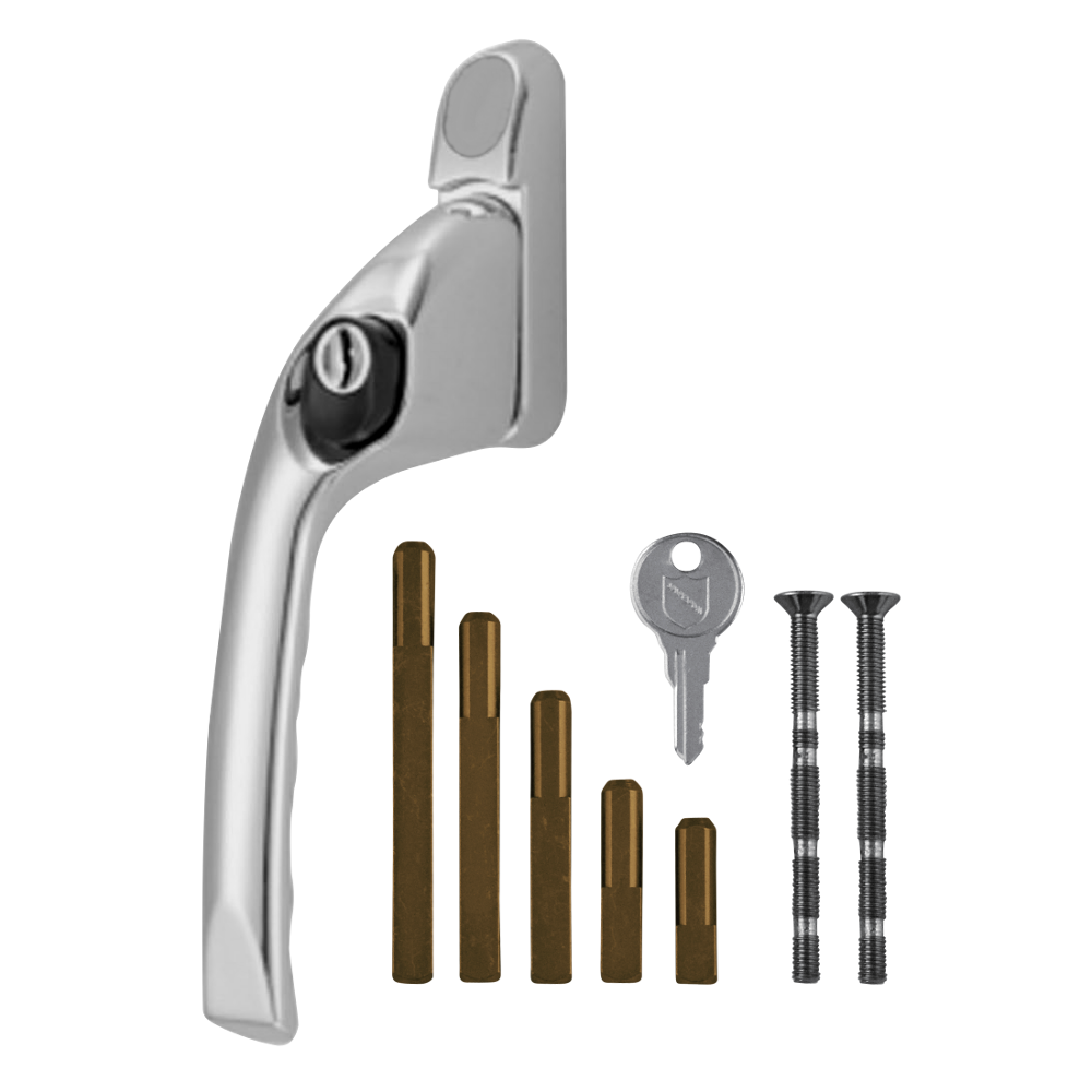 CHAMELEON Adaptable Multi Spindle Offset Window Espag Handle - Polished Chrome - LH
