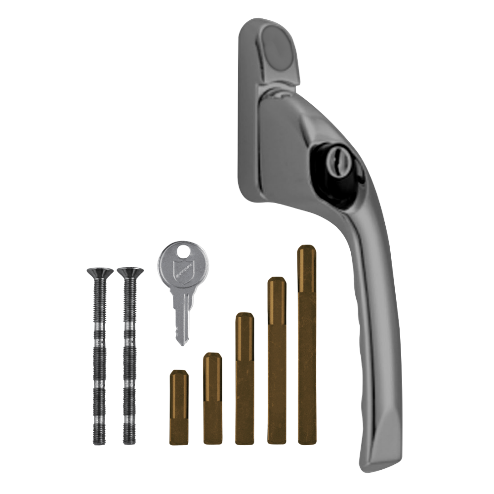 CHAMELEON Adaptable Multi Spindle Offset Window Espag Handle - Satin Chrome - RH