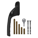 CHAMELEON Adaptable Multi Spindle Offset Window Espag Handle - Black - LH
