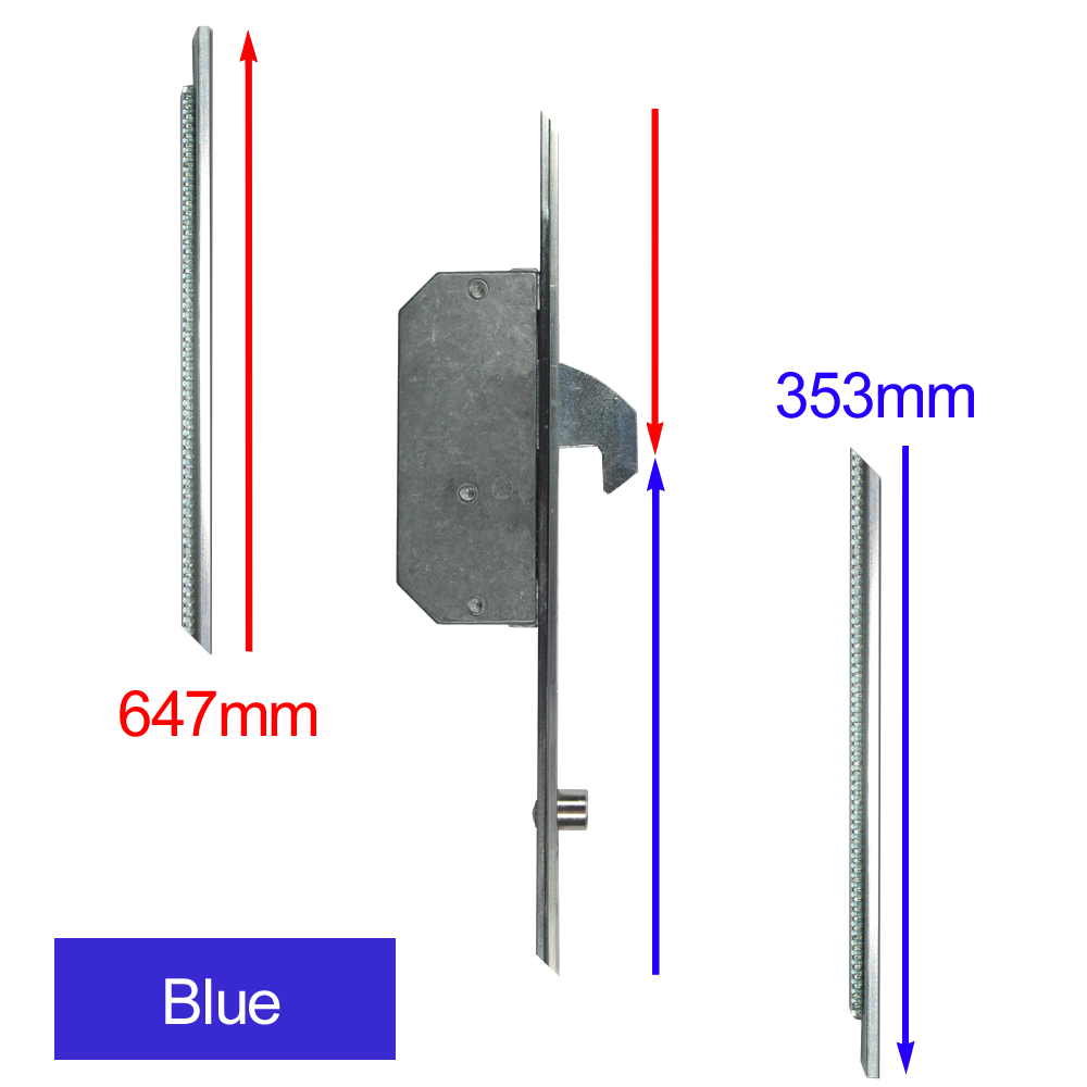 CHAMELEON Extension Set - Hook & Roller - Blue Supplied With Keeps