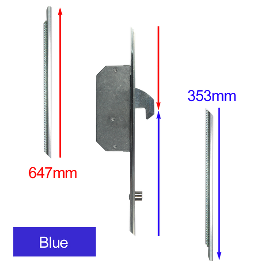CHAMELEON Extension Set - Hook & Roller - Blue Supplied With Keeps
