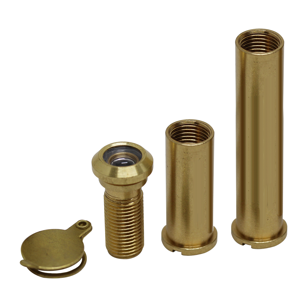 CHAMELEON Adaptable 160° Degree Door Viewer - Polished Brass (35mm - 85mm)