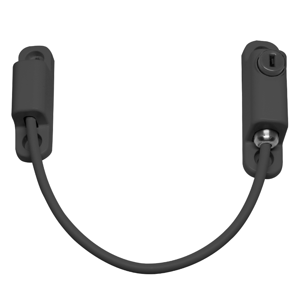 CHAMELEON 150mm Locking Window Cable Restrictor - Anthracite Grey