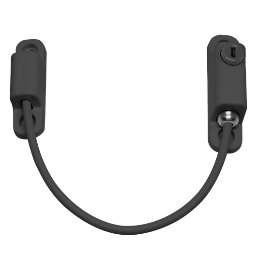 CHAMELEON 150mm Locking Window Cable Restrictor - Anthracite Grey