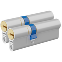 CAVEO TS007 3* Double Euro Dimple Cylinder Keyed Alike - 90mm 35(Ext)/55 (30/10/50) 3 Keys