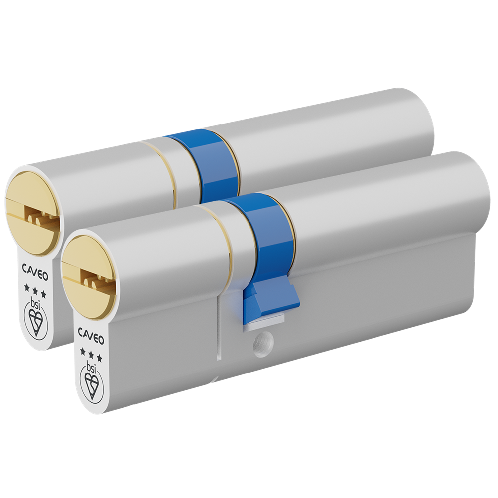 CAVEO TS007 3* Double Euro Dimple Cylinder Keyed Alike - 90mm 35(Ext)/55 (30/10/50) 3 Keys