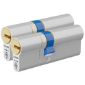 CAVEO TS007 3* Double Euro Dimple Cylinder Keyed Alike - 80mm 35(Ext)/45 (30/10/40) 3 Keys