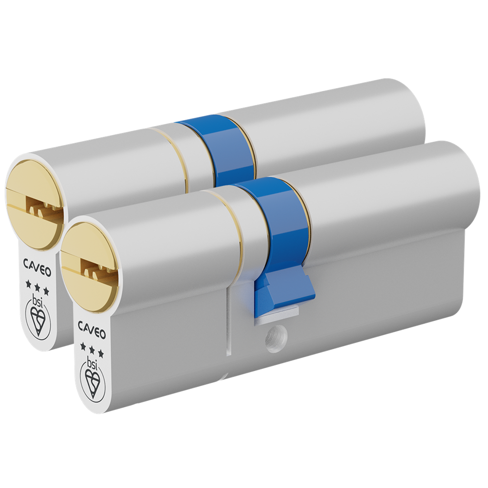 CAVEO TS007 3* Double Euro Dimple Cylinder Keyed Alike - 80mm 35(Ext)/45 (30/10/40) 3 Keys