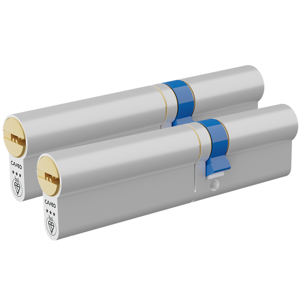 CAVEO TS007 3* Double Euro Dimple Cylinder Keyed Alike - 120mm 75(Ext)/45 (70/10/40) 3 Keys