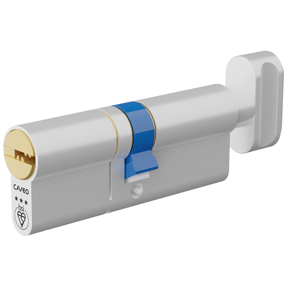 CAVEO TS007 3* Key & Turn Euro Dimple Cylinder - 80mm 40(Ext)/40 (35/10/35T) KD