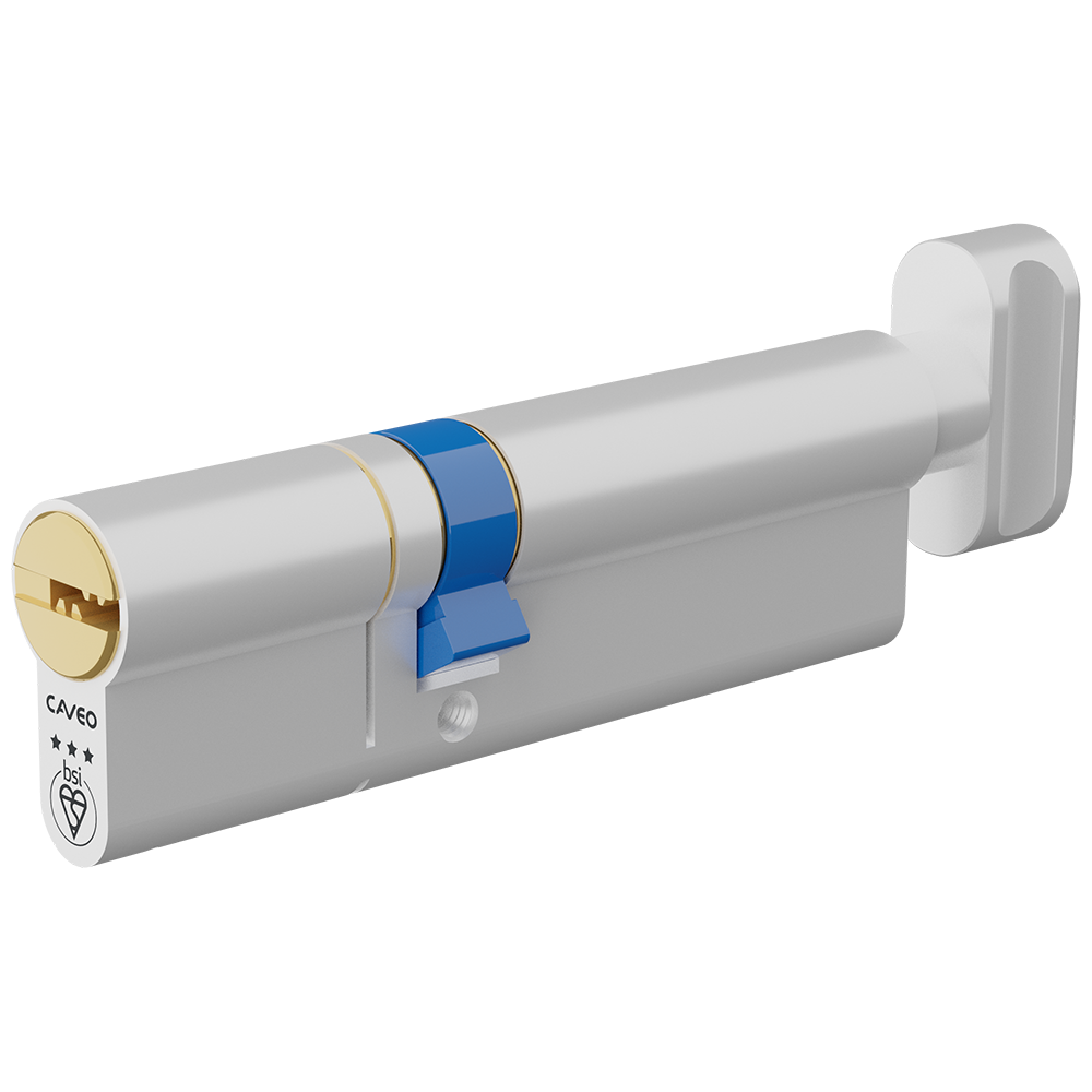 CAVEO TS007 3* Key & Turn Euro Dimple Cylinder - 100mm 40(Ext)/60 (35/10/55T) KD