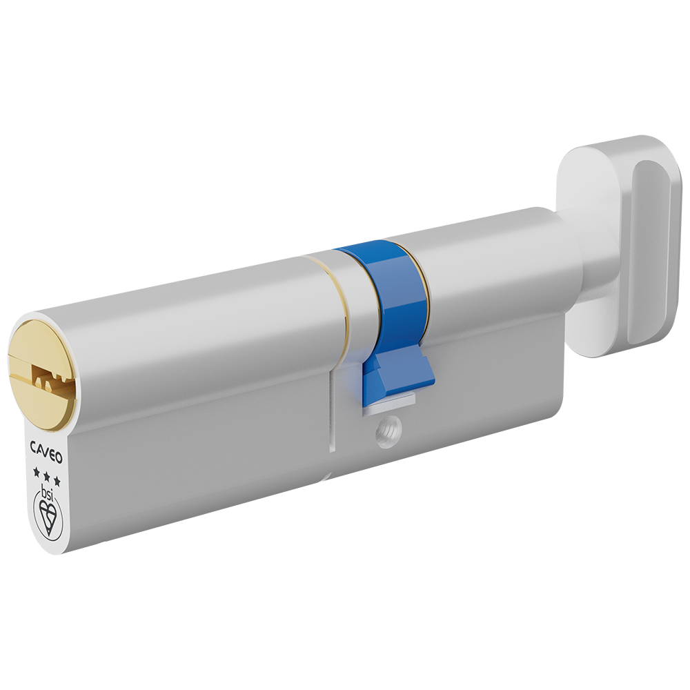 CAVEO TS007 3* Key & Turn Euro Dimple Cylinder - 90mm 55(Ext)/35 (50/10/30T) KD