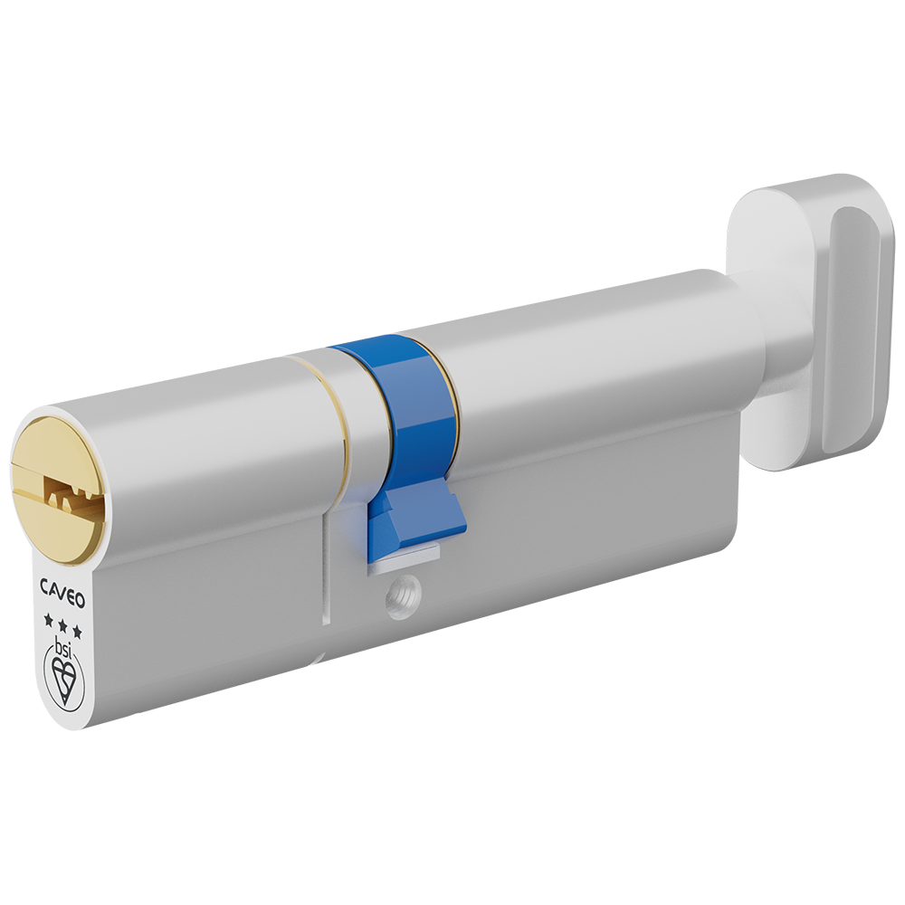 CAVEO TS007 3* Key & Turn Euro Dimple Cylinder - 90mm 40(Ext)/50 (35/10/45T) KD