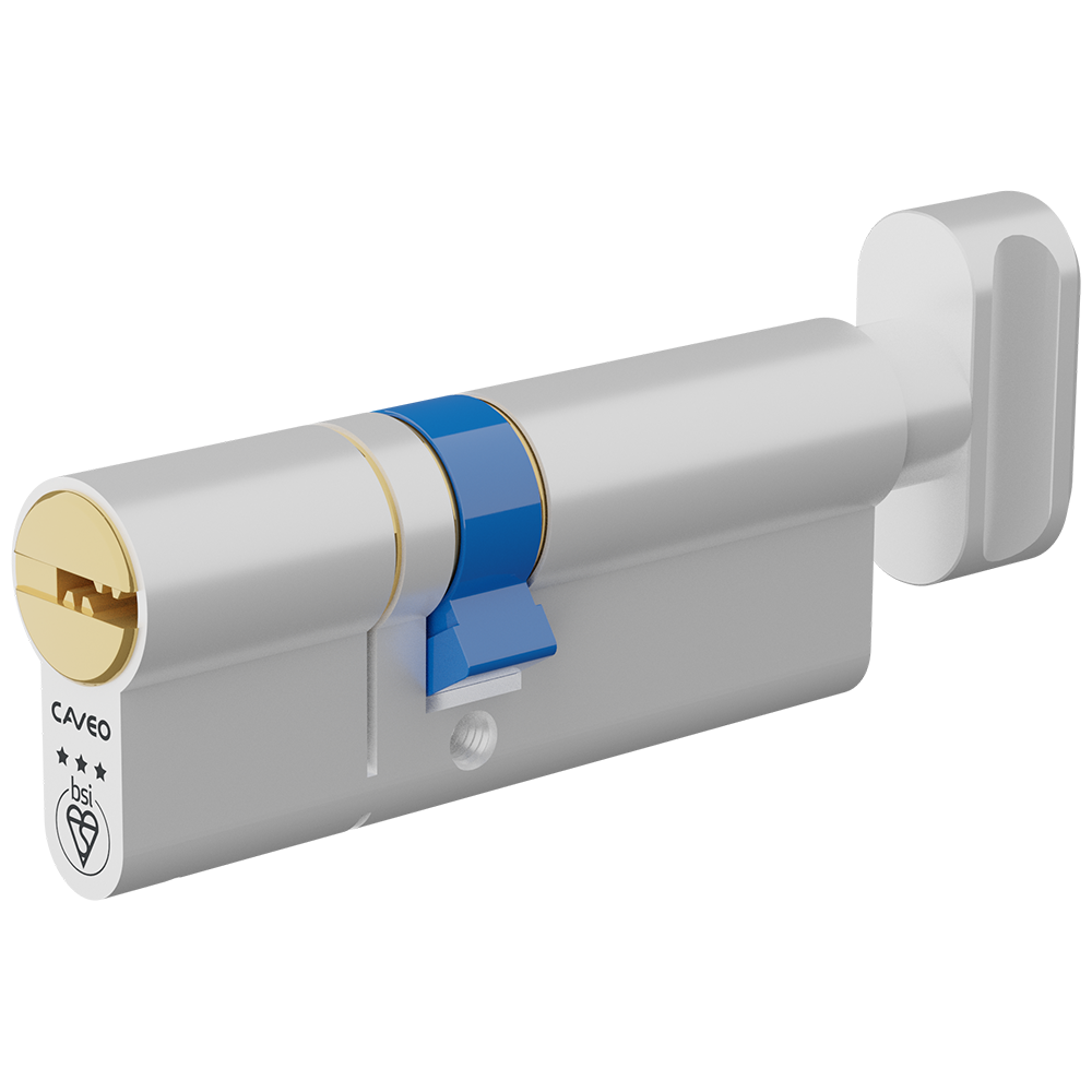 CAVEO TS007 3* Key & Turn Euro Dimple Cylinder - 80mm 35(Ext)/45 (30/10/40T) KD