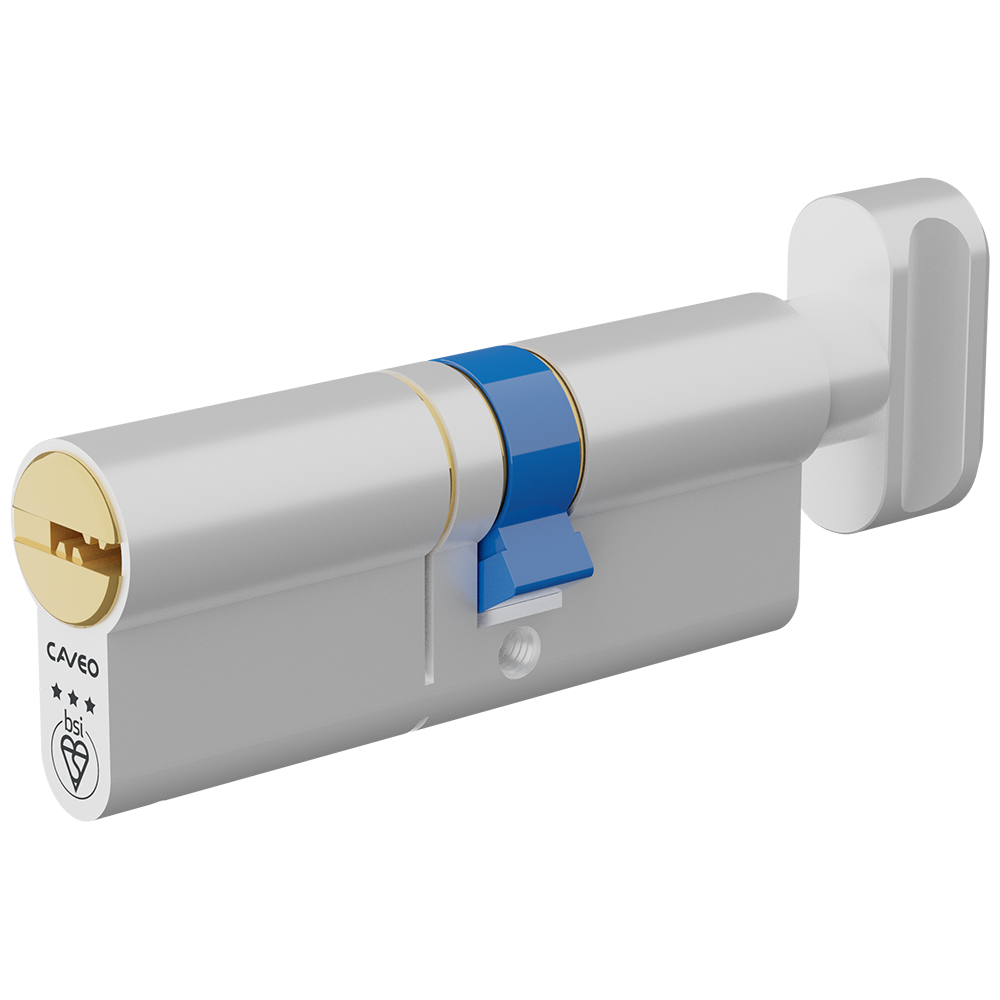 CAVEO TS007 3* Key & Turn Euro Dimple Cylinder - 80mm 45(Ext)/35 (40/10/30T) KD