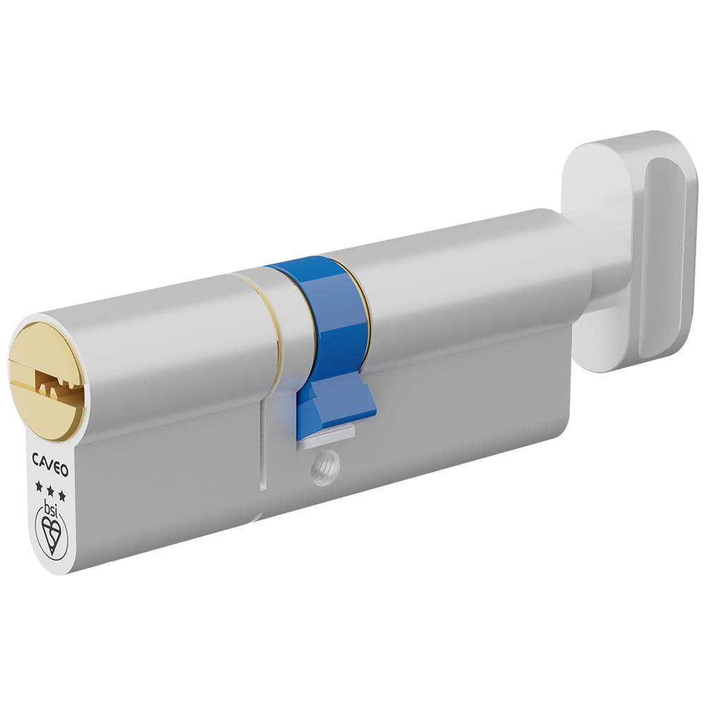 CAVEO TS007 3* Key & Turn Euro Dimple Cylinder - 85mm 40(Ext)/45 (35/10/40T) KD