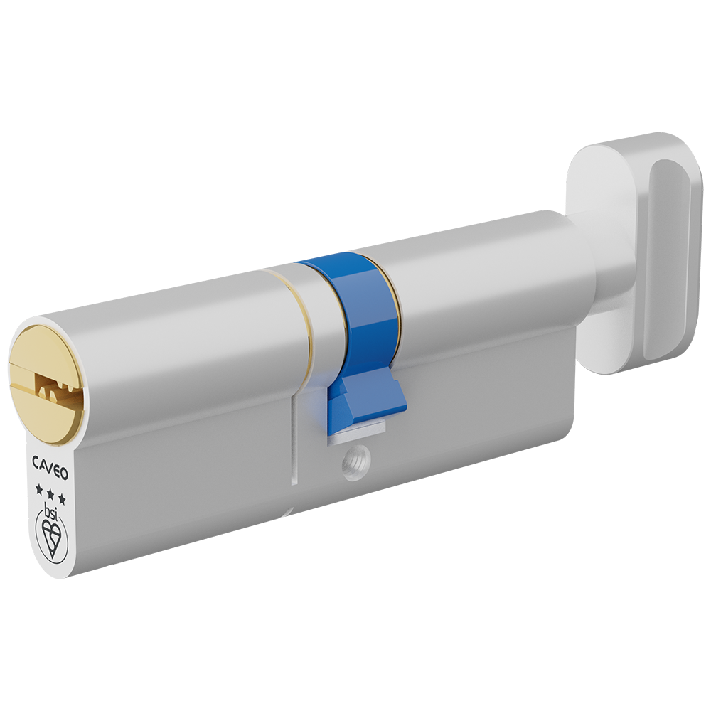 CAVEO TS007 3* Key & Turn Euro Dimple Cylinder - 85mm 45(Ext)/40 (40/10/35T) KD