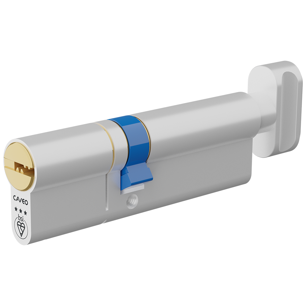 CAVEO TS007 3* Key & Turn Euro Dimple Cylinder - 95mm 40(Ext)/55 (35/10/50T) KD