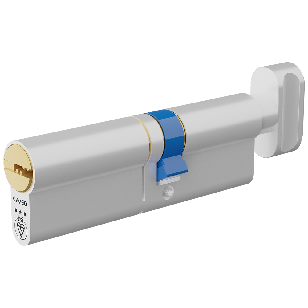 CAVEO TS007 3* Key & Turn Euro Dimple Cylinder - 95mm 55(Ext)/40 (50/10/35T) KD