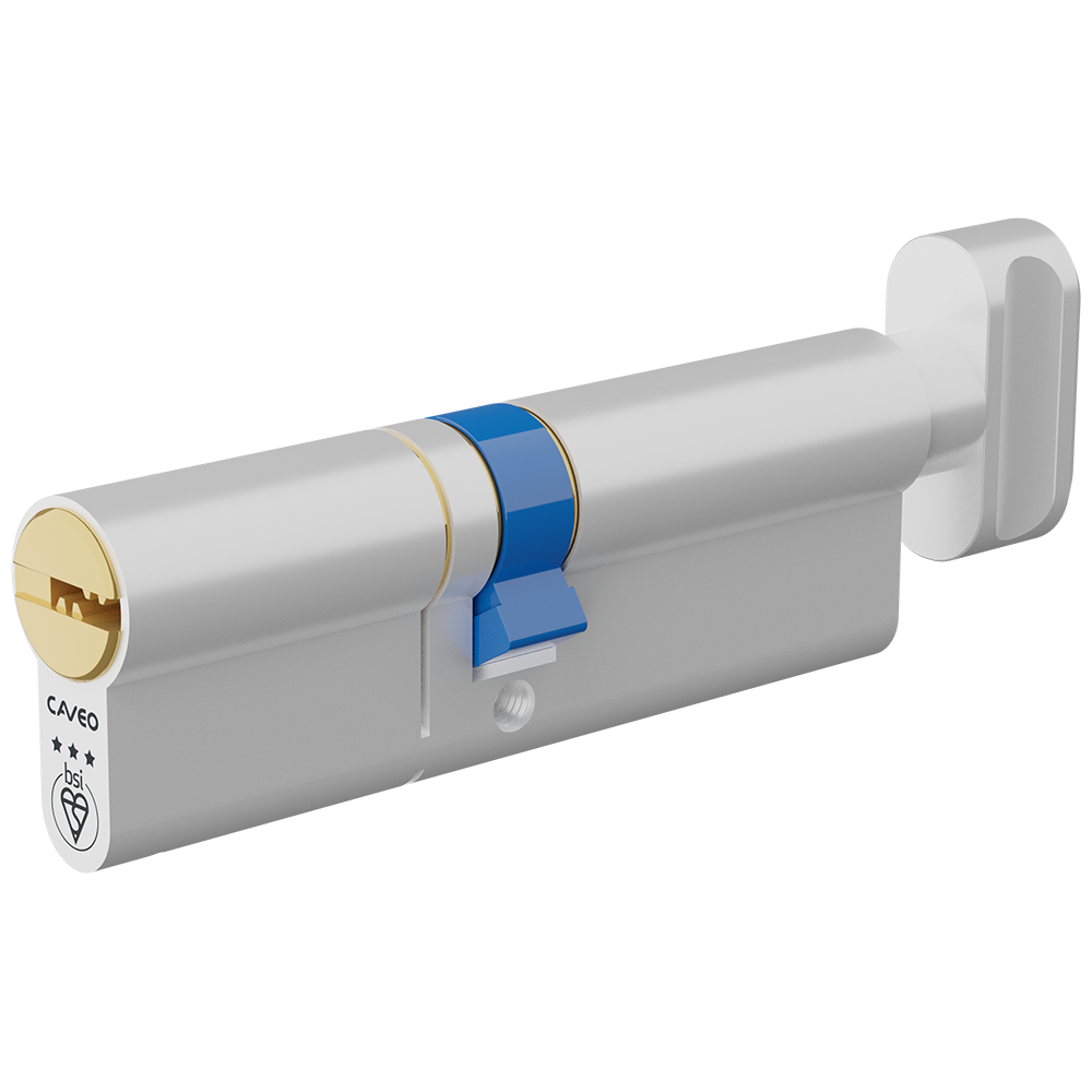 CAVEO TS007 3* Key & Turn Euro Dimple Cylinder - 95mm 45(Ext)/50 (40/10/45T) KD