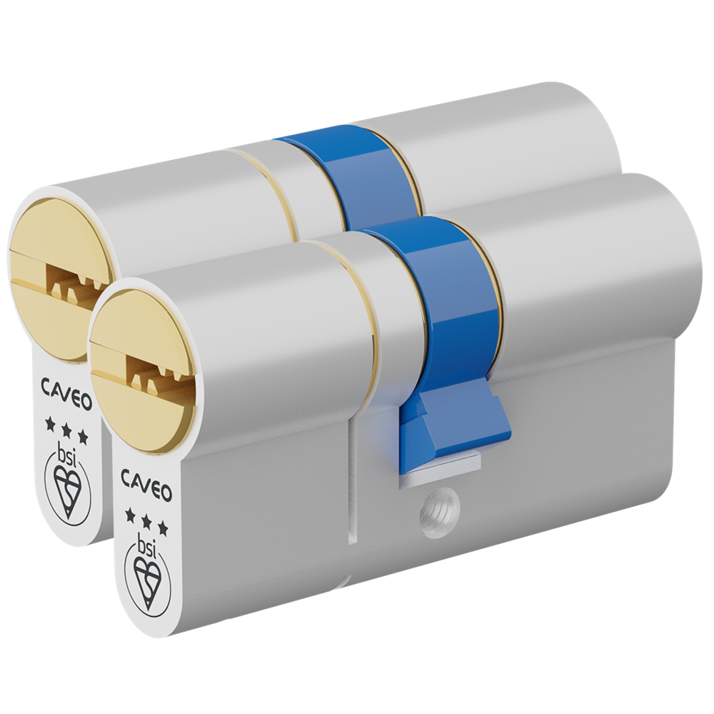 CAVEO TS007 3* Double Euro Dimple Cylinder Keyed Alike Pair - 70mm 40(Ext)/30 (35/10/25) 3 Keys