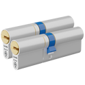 CAVEO TS007 3* Double Euro Dimple Cylinder Keyed Alike Pair - 95mm 55(Ext)/40 (50/10/35) 3 Keys
